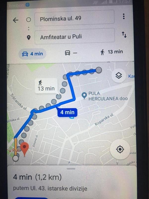 Studio Dama Blizina Amfiteatra I Bus Kolodvora ,Besplatan Privatni Parking,Self-Check- In Пула Екстер'єр фото